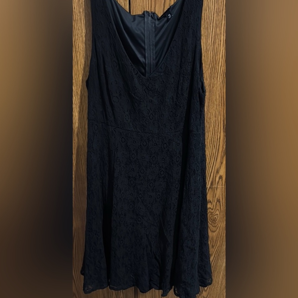 Torrid Black Sleeveless V-Neck A-Line Dress